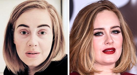  صور فنانات هوليود بدون مكياج، اديل شاكيرا وريهانا: هل ستعرفهن؟ صورة رقم 3