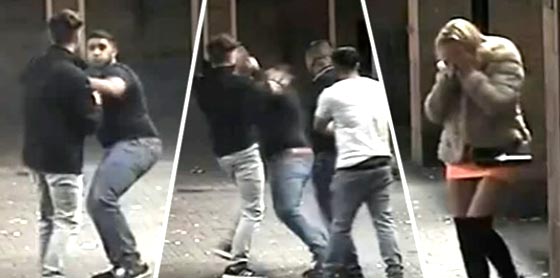  فيديو عنيف: أهانوها، كسروا أنفها وهاجموا شريكها بشكل وحشي! صورة رقم 3