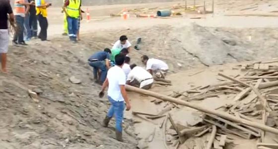 فيديو صادم.. امرأة تنهض من تحت الردم وهي تواجه الموت  صورة رقم 5