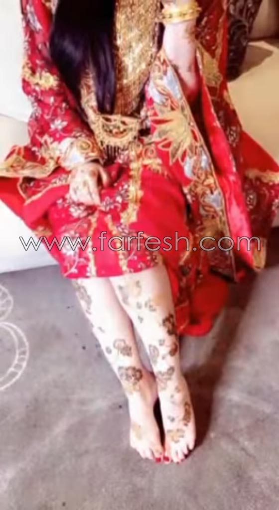 الاعلامية حليمة بولند تثير الجدل بنشر صور من جلسة حناء.. فيديو صورة رقم 11
