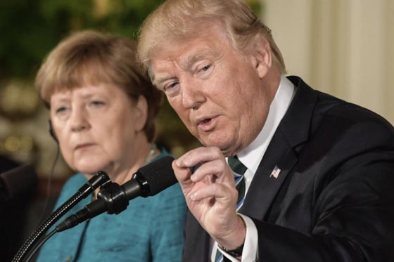 ميركل درست اهداف ترامب من خلال تصريحاته لمجلة اباحية قبل لقائه صورة رقم 1