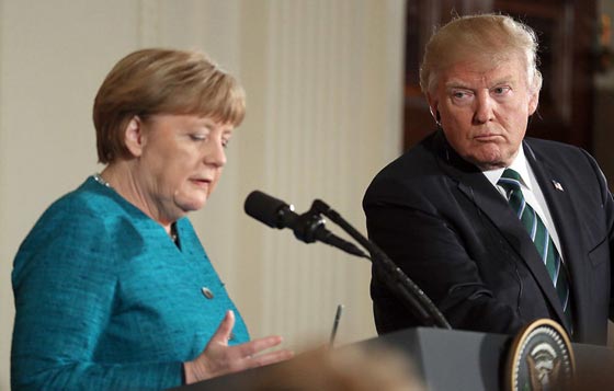 ميركل درست اهداف ترامب من خلال تصريحاته لمجلة اباحية قبل لقائه صورة رقم 3