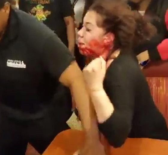 فيديو عنيف: احذر من تناول العشاء قرب هؤلاء النساء! صورة رقم 1