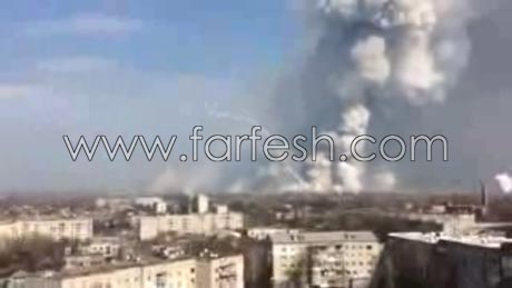 انفجار مستودع اسلحة في روسيا ونزوح 20 الف مواطن من محيطه صورة رقم 1