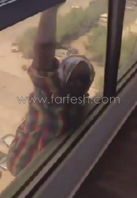 فيديو صادم.. خليجية تصور خادمتها وهي تسقط من الطابق السابع! صورة رقم 1
