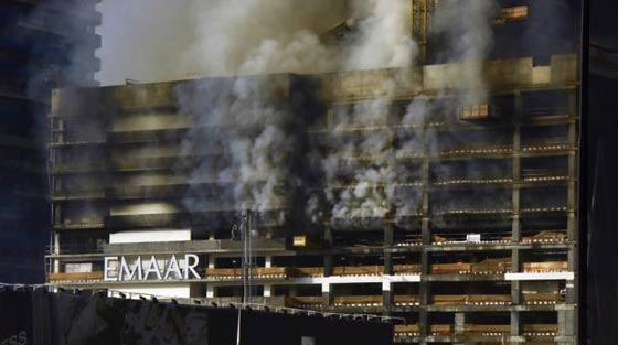 حريق (بالداون تاون) في دبي.. فيديو وصور صورة رقم 2