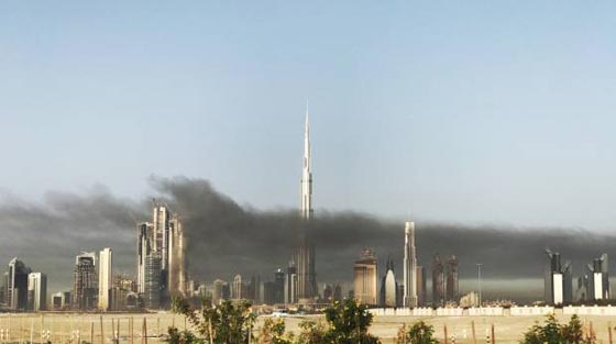 حريق (بالداون تاون) في دبي.. فيديو وصور صورة رقم 19