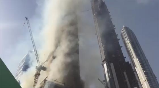 حريق (بالداون تاون) في دبي.. فيديو وصور صورة رقم 20