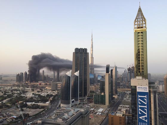 حريق (بالداون تاون) في دبي.. فيديو وصور صورة رقم 7