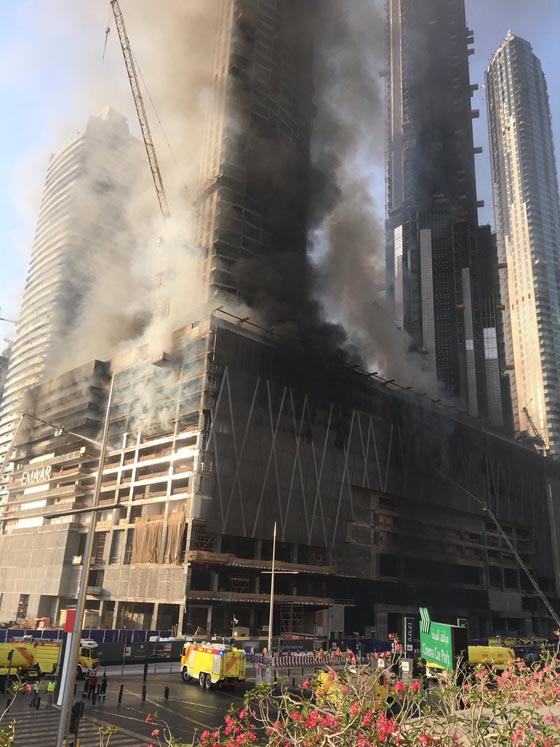 حريق (بالداون تاون) في دبي.. فيديو وصور صورة رقم 8