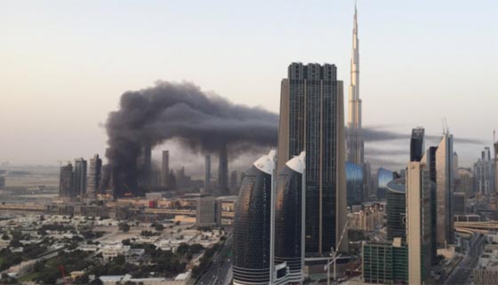 حريق (بالداون تاون) في دبي.. فيديو وصور صورة رقم 25