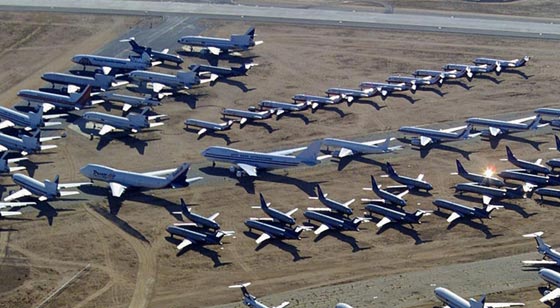 هنا تدفن الطائرات العملاقة الخارجة من الخدمة.. صور صورة رقم 1