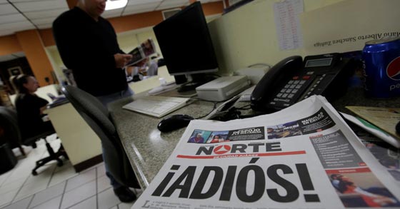  صحيفة مكسيكية تقول وداعا لقرّائها بعد قتل صحفيين بأيدي عصابات اجرام صورة رقم 4