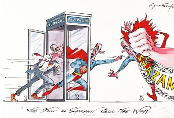 صور كاريكاتورية تسخر من السياسيين وتظهر الوجه القبيح لتشرشل ترامب وبوتين صورة رقم 2