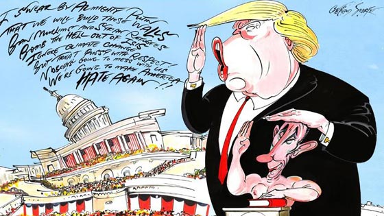 صور كاريكاتورية تسخر من السياسيين وتظهر الوجه القبيح لتشرشل ترامب وبوتين صورة رقم 1