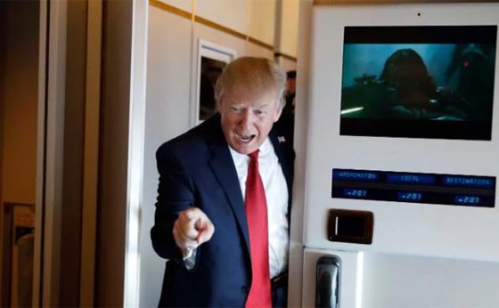 ترامب شاهد حرب النجوم في طائرته الرئاسية قبل شن الحرب على سوريا صورة رقم 5