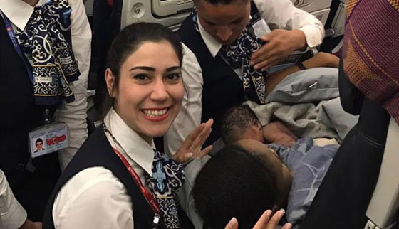 ولادة على ارتفاع 13 الف متر في الخطوط الجوية التركية صورة رقم 2