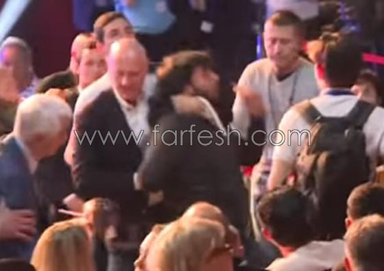 معركة بالايدي اثناء اجتماع مرشحة اليمين الفرنسي مارين لوبان  صورة رقم 18