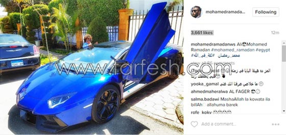  محمد رمضان ينشر صورة ابنه  بسيارته الفارهة والجمهور: ما خلاص عرفنا انك غني! صورة رقم 1