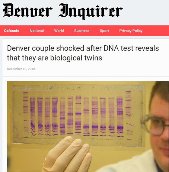 لا تصدّق كل ما تقرأ: خبر كاذب عن زوجين توأم يغرق وسائل الاعلام!  صورة رقم 4