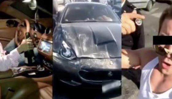 بالفيديو.. قاد مخمورا سيارة فيراري وتسبّب بحادثة سير بالمغرب صورة رقم 1