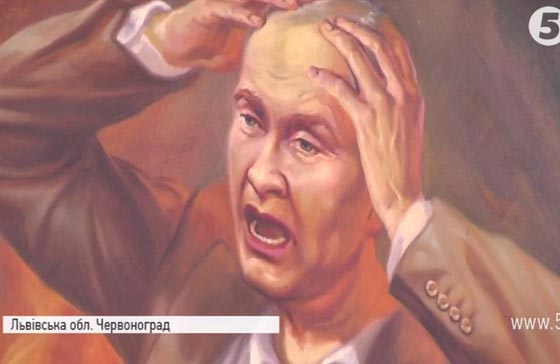 أوكرانيا: رسم في كنيسة يصور الرئيس الروسي بوتين يوم القيامة صورة رقم 6