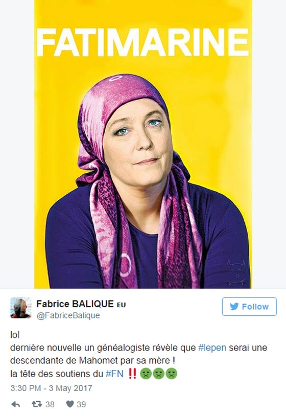  باحث فرنسي يزعم ان ماري لوبان من سلالة النبي محمد ويثير جدلا صورة رقم 2