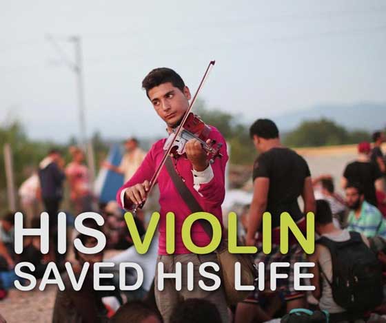 لاجئ سوري يفر إلى ألمانيا ويصدر البومه الاول للعزف على الكمان صورة رقم 2