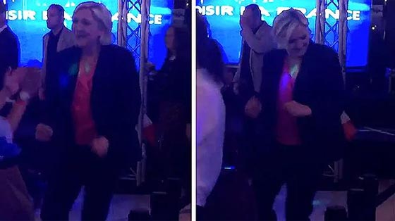  رقصة رائعة تؤديها ماري لوبان على وقع خسارتها في الانتخابات.. فيديو صورة رقم 3
