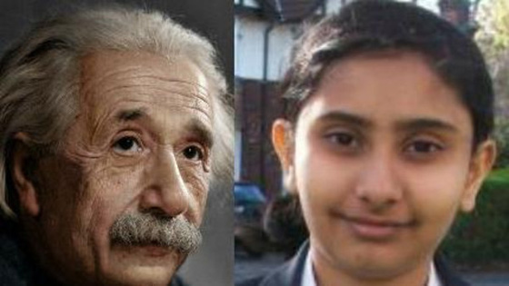 طفلة عبقرية بريطانية من اصل هندي تفوقت في اختبار الذكاء على اينشتاين صورة رقم 6