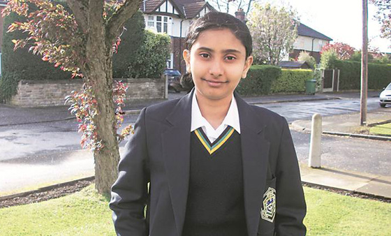 طفلة عبقرية بريطانية من اصل هندي تفوقت في اختبار الذكاء على اينشتاين صورة رقم 1