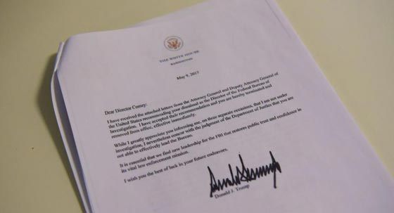 دونالد ترامب يقيل مدير الـ اف بي آي جيمس كومي صورة رقم 1