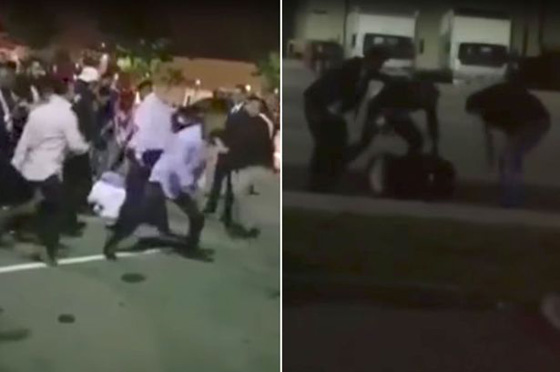 فيديو صادم: خناقة جماعية في حفل زفاف وضيوف بثياب فاخرة يضربون ويركلون!  صورة رقم 9