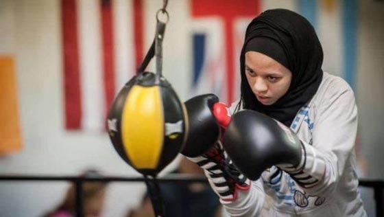 أمية ظافر.. أول ملاكمة أمريكية محجبة صورة رقم 1