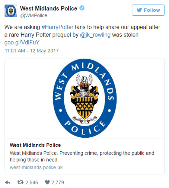  سرقة مسودة نادرة لاحدى روايات هاري بوتر خلال عملية سطو صورة رقم 7