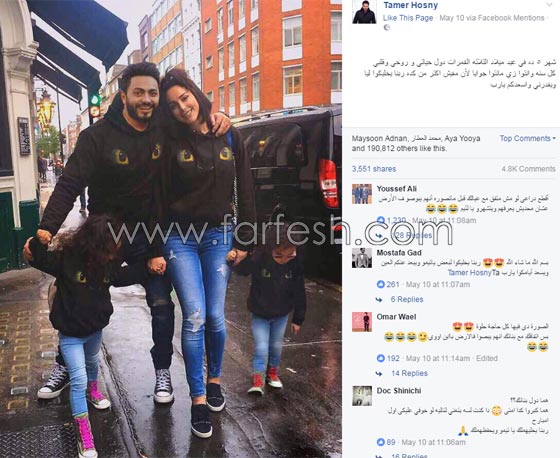  صور تامر حسني يحتفل مع اكثر ثلاث حسناوات يحبهن! صورة رقم 1
