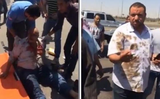 بالفيديو.. موكب وزير مصري يدهس مواطنين و يفر هارباً  صورة رقم 1