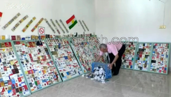 مصمم عراقي غير مدخن يجمع 3 آلاف علبة سجائر مختلفة.. فيديو صورة رقم 2