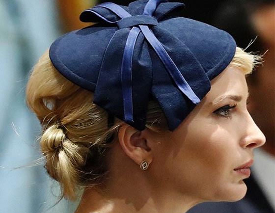 بالصور.. إيفانكا ترامب تلفت الأنظار بقبعتها اليهودية صورة رقم 5