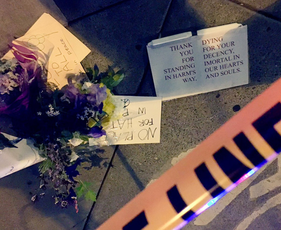  مقتل رجلين امريكيين دافعا عن مسلمة محجبة تعرضت لاعتداء لفظي صورة رقم 2