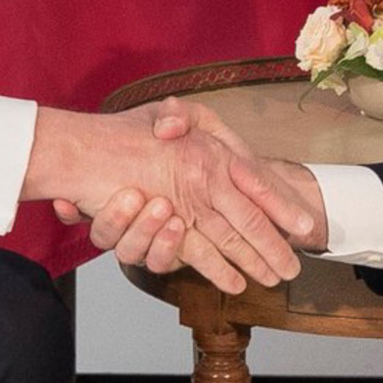 ماكرون دخيل جديد على معركة المصافحات يحطم يد ترامب  صورة رقم 5