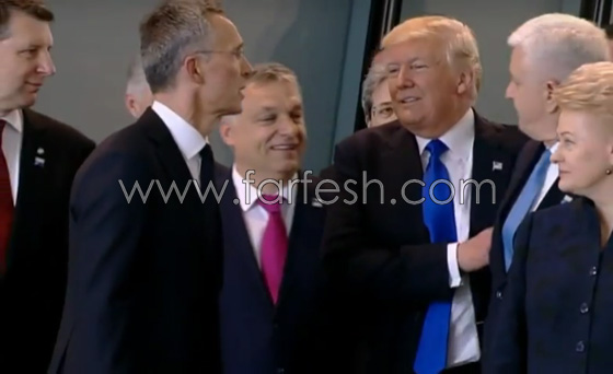 فيديو غريب.. ترامب يزاحم الرؤساء بلا خجل ليظهر في المقدمة!! صورة رقم 4