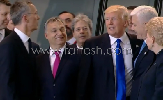 فيديو غريب.. ترامب يزاحم الرؤساء بلا خجل ليظهر في المقدمة!! صورة رقم 5