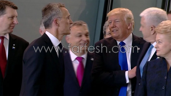 فيديو غريب.. ترامب يزاحم الرؤساء بلا خجل ليظهر في المقدمة!! صورة رقم 7
