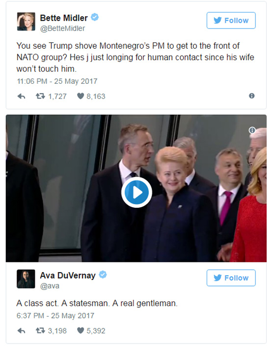 فيديو غريب.. ترامب يزاحم الرؤساء بلا خجل ليظهر في المقدمة!! صورة رقم 9