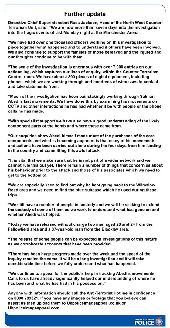 مساجد مانشستر ترفض الصلاة على منفذ الهجوم الإرهابي أو دفنه في المدينة صورة رقم 3