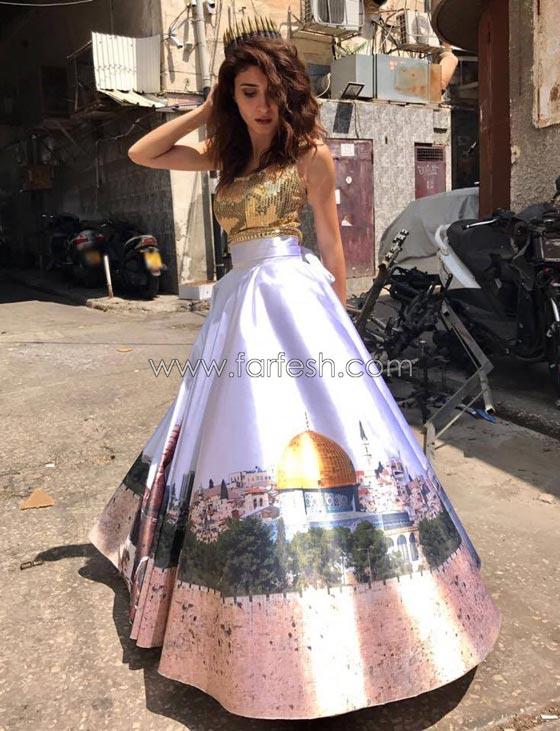 لماذا ارتدت الفنانة الفلسطينية لينا مخول فستان الوزيرة الإسرائيلية؟ وما علاقته بالقدس؟ صورة رقم 2