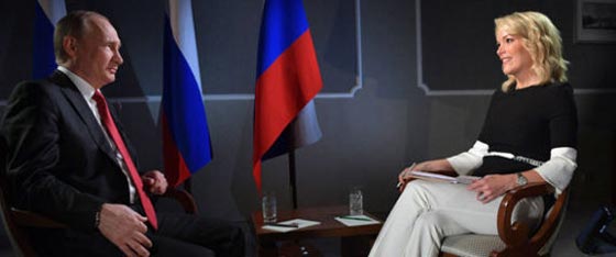 صحفية امريكية تثير اعجاب بوتين فيتغزل بها قائلا: انت فائقة الجمال! صورة رقم 1