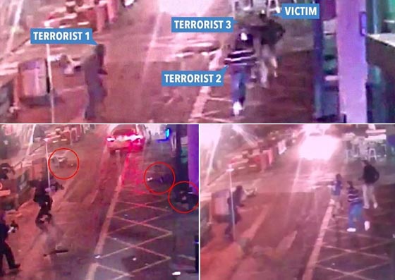 فيديو عنيف: الشرطة البريطانية تنقضّ على الارهابيين وتقتلهم صورة رقم 2