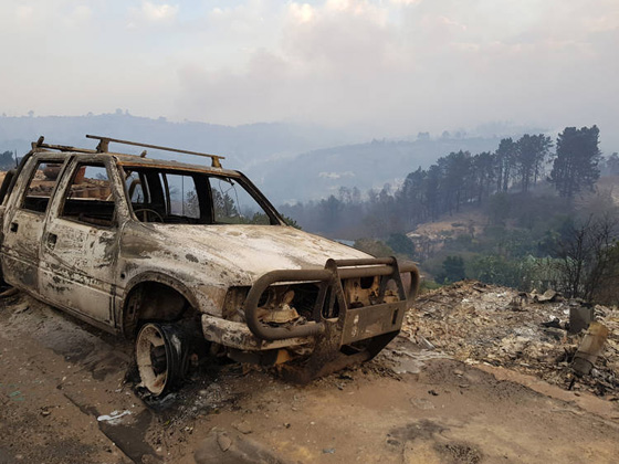 مشاهد مرعبة.. حرائق غابات ضخمة تلتهم قرية بجنوب افريقيا صورة رقم 15